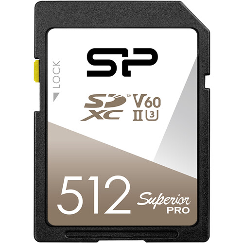 Silicon Power 512GB Superior Pro UHS-II SDXC SP512GBSDXJV6V10