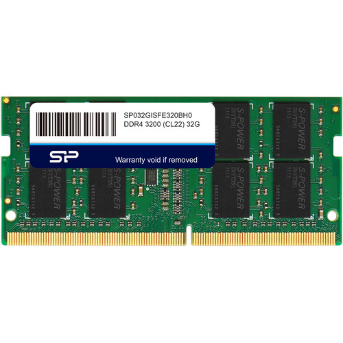 Silicon Power 32GB DDR4 3200 MHz SO-DIMM ECC SU032GISFE320FH0BH