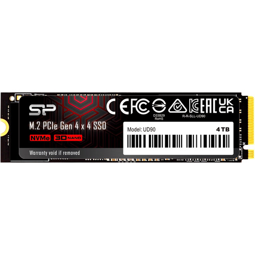 Silicon Power 4TB UD90 NVMe PCIe 4.0 M.2 SU04KGBP44UD9005BH B&H