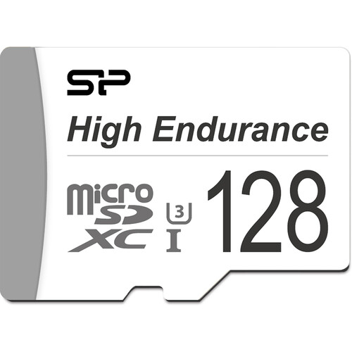 Silicon Power 128GB Golden Series High Endurance UHS-I microSDXC Memory Card with SD Adapter