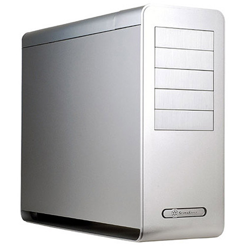 SilverStone SST-FT02 Fortress Mid-Tower Case (Silver, Windowed Version)