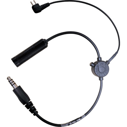 Silynx Communications 2-Pin CLARUS Gas Mask Cable Adapter to TJ-101 Nexus (Black)