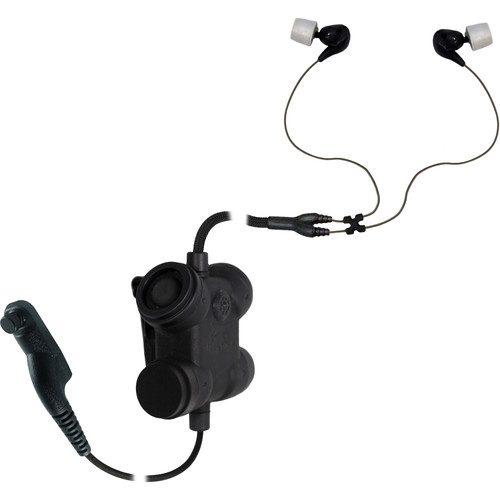 Silynx Communications Clarus FX2. Clarus FX2 Control Box, Fixed Dual In-Ear Headset, Kenwood NX300 Radio Adapter (Black)