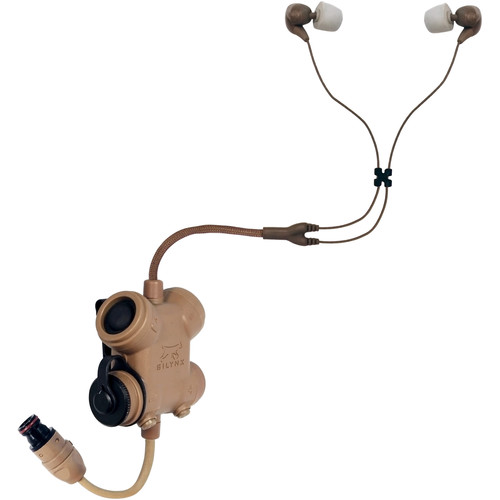Silynx Communications CLARUS XPR Control Box with Fixed In-Ear Headset (Tan)