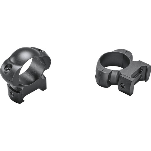 Simmons Solid Steel Riflescope Rings (1", High, Matte Black, Clamshell Packaging)