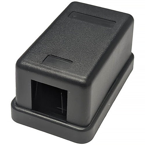Simply45 Single Port Surface Mount Box (Black)