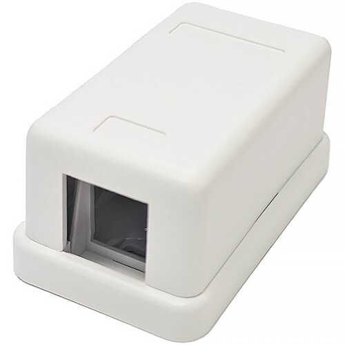 Simply45 Single Port Surface Mount Box (White)