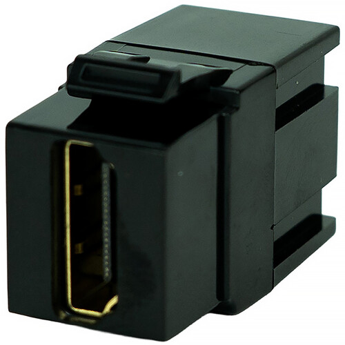 Simply45 HDMI Female to Female Keystone Coupler (Black)