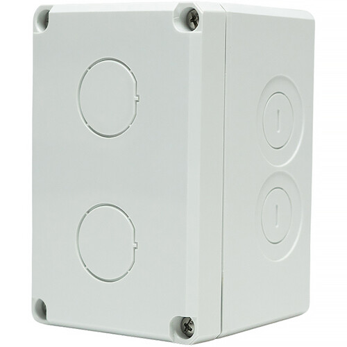 Simply45 Waterproof 2-Port Surface Mount Box with 2 Cable Glands for S45-WP3203 (White)