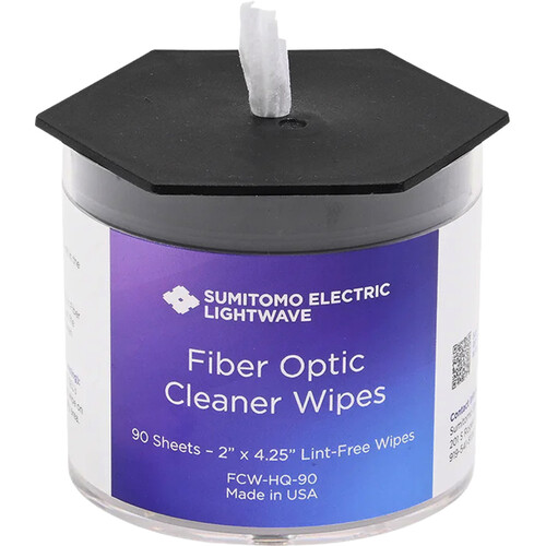 SimplyFIBER Fiber Optic Wipes (3 x 3", 50-Pack)