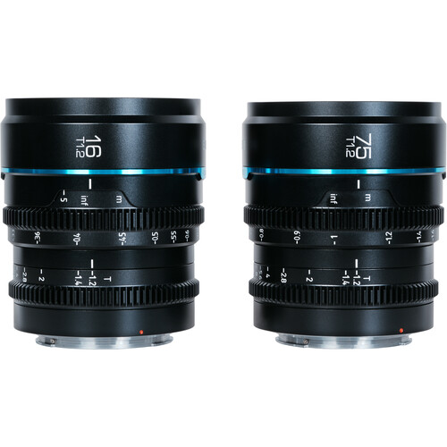 Sirui Night Walker T1.2 S35 Cine 2-Lens Set (Canon RF, Black)