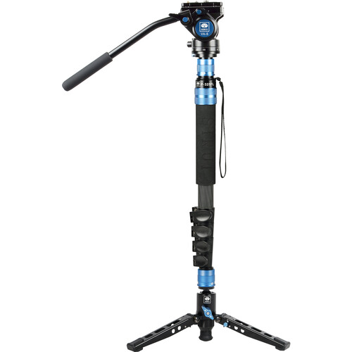 Sirui P-325FL 5-Section Carbon Fiber Monopod with VA-5 Compact Video Head