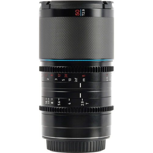 Sirui Saturn 50mm T2.9 1.6x Carbon Fiber Full-Frame Anamorphic Lens (DJI DL, Blue Flare)