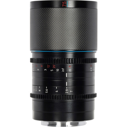 Sirui Saturn 75mm T2.9 1.6x Carbon Fiber Full-Frame Anamorphic Lens (DJI DL, Neutral Flare)