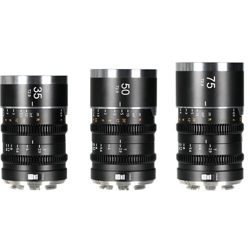Sirui Saturn V2 T2.9 1.6x Full Frame Anamorphic 3-Lens Set (Sony E, Neutral Flare)