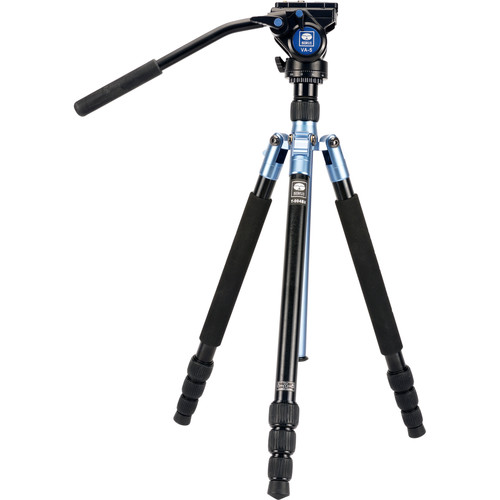 Sirui Aluminum Travel Video Tripod Kit (Blue)