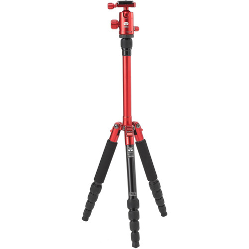 Sirui T-005X Aluminum Tripod with C-10S Ball Head (Red) T005RX
