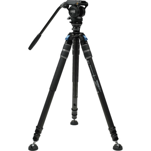 Sirui SVS60+S3 One-Step Height-Adjustment Carbon Fiber Video Tripod Kit