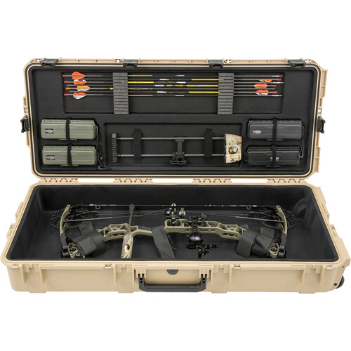 SKB iSeries REV2 Plush Large Parallel Limb Bow Case (Tan, Black Plush Interior)