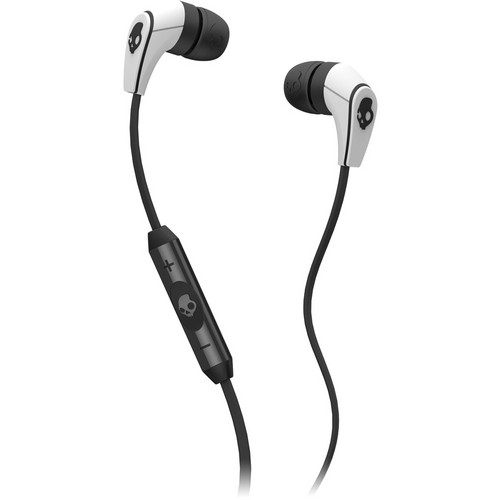 Skullcandy 50/50 Earbud Headphones (White and Black)