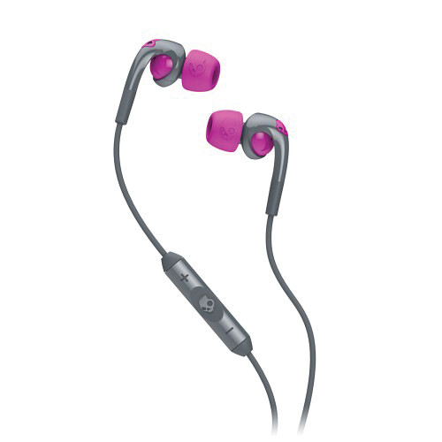 Skullcandy Fix Bud Earbuds (Gray and Hot Pink)