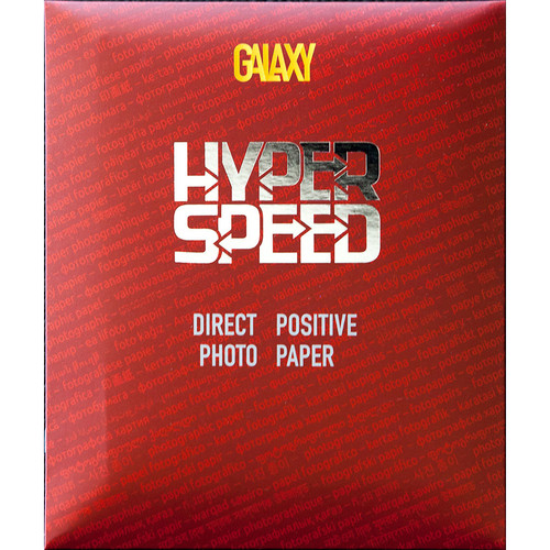 Galaxy Hyper Speed Direct Positive Black & White Paper (Embossed Glossy, 11 x 14", 10 Sheets)