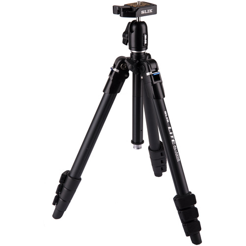 SLIK Lite AL-420S Tripod with LED Center Column Flashlight