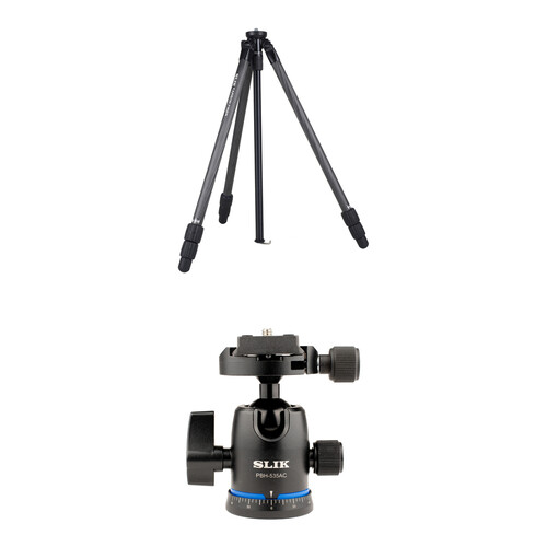 SLIK PRO CF-633 Carbon Fiber Tripod with PBH-535AS Ball Head