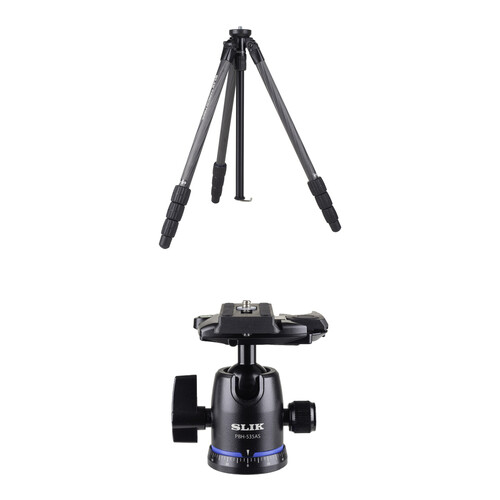SLIK PRO CF-634 Carbon Fiber Tripod with PBH-535AS Ball Head