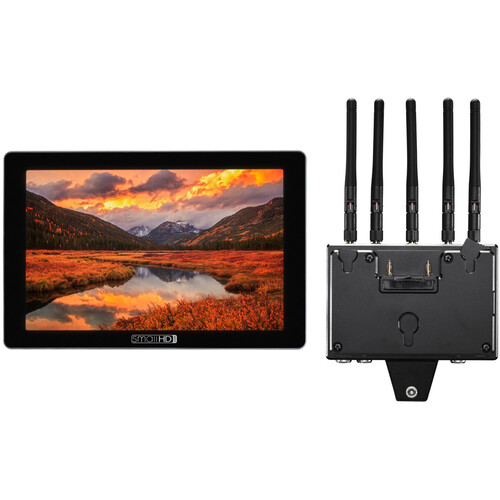 SmallHD Cine 7 On-Camera 7" Monitor with Bolt 4K RX Module Kit (Gold Mount)