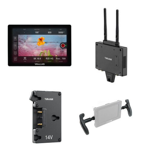SmallHD INDIE 7 Touchscreen Monitor with Bolt 6 750 Transmitter Handheld Kit (Gold Mount)