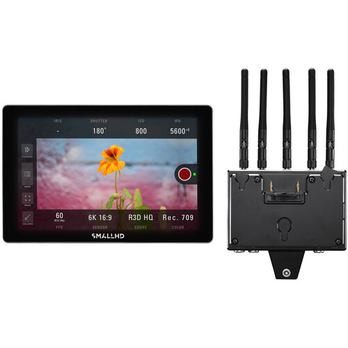 SmallHD INDIE 7 On-Camera 7" Monitor with Bolt 4K RX Module Kit (Gold Mount)