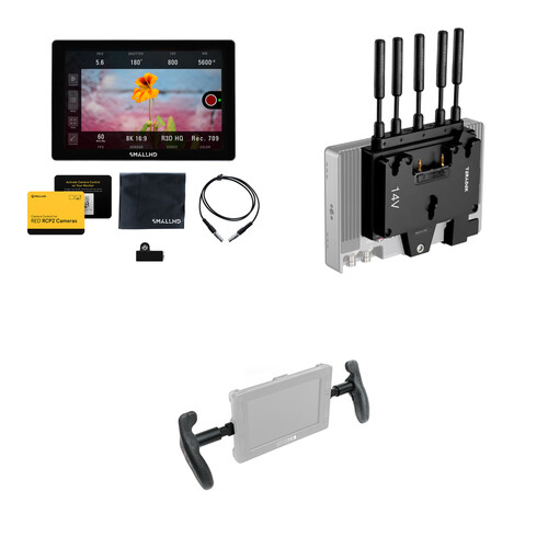 SmallHD INDIE 7 RED RCP2 Monitor for KOMODO/DSMC3 with Bolt 6 1500 Receiver Handheld Kit (Gold Mount)