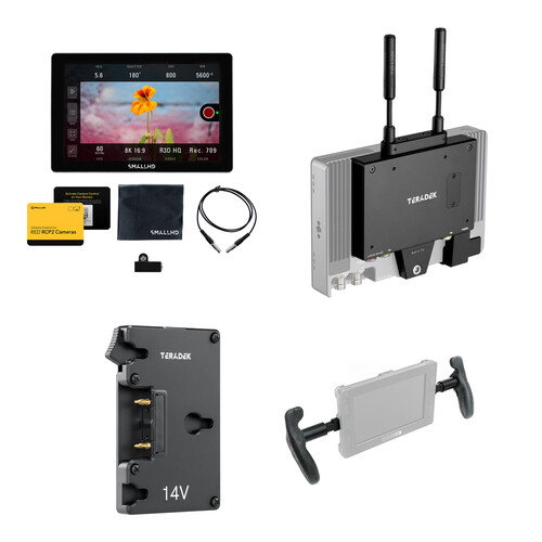 SmallHD INDIE 7 RED RCP2 Monitor for KOMODO/DSMC3 with Bolt 6 1500 Transmitter Handheld Kit (Gold Mount)