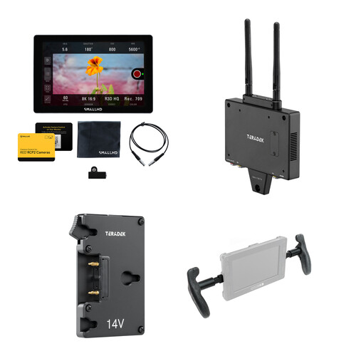 SmallHD INDIE 7 RED RCP2 Monitor for KOMODO/DSMC3 with Bolt 6 750 Transmitter Handheld Kit (Gold Mount)