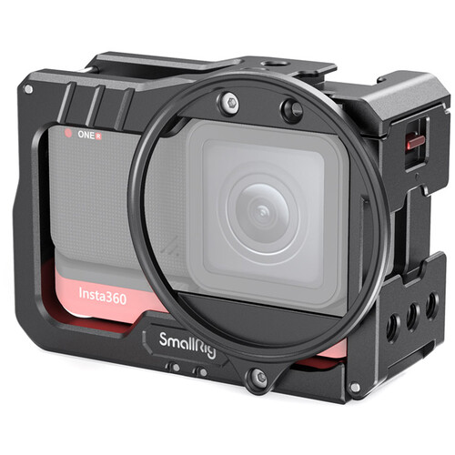 SmallRig Vlogging Cage with 52mm Filter Adapter for Insta360 ONE R 4K Edition