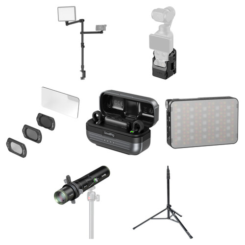 SmallRig 2-Person Interview Lighting + Mic Kit for DJI Osmo Pcoket 4/Xtra Muse