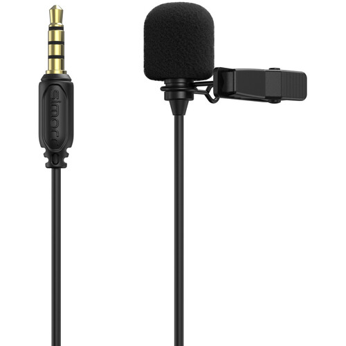 Smallrig simorr Wave L1 Lavalier Microphone for Smartphones with 3.5mm TRRS (Black)