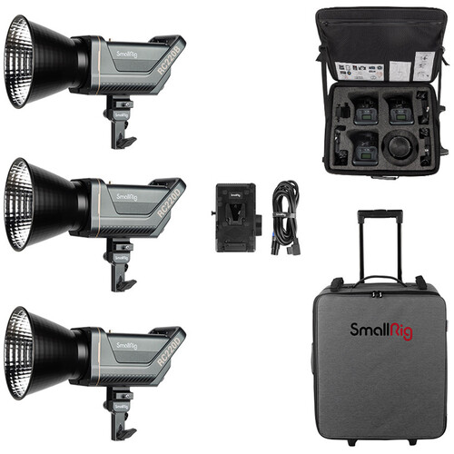 SmallRig RC 220 Daylight & Bi-Color LED Monolight (3-Light Kit)