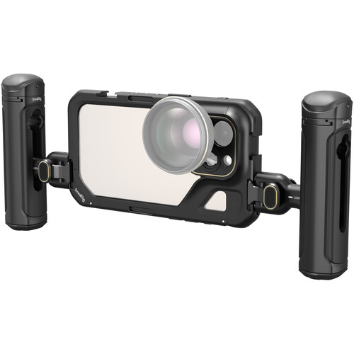 SMALLRIG Mobile Video Cage Per IPhone 17 Pro – Gabbia Rigida In Metallo Con Custodia TPU, Attacchi A T E Filettature Da 17mm, Montaggio Rapido