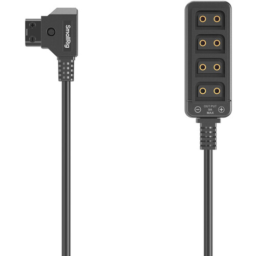 SmallRig Male D-Tap to 4-Port Female D-Tap Splitter Hub (25")