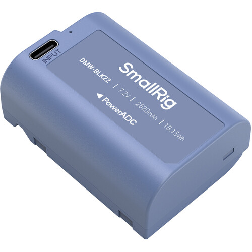 SmallRig DMW-BLK22 USB-C Battery (2520mAh, Blue)