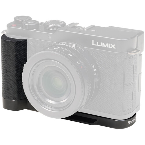 SmallRig L-Shaped Mount Plate with Silicone Handle for Panasonic LUMIX L10 (Black)