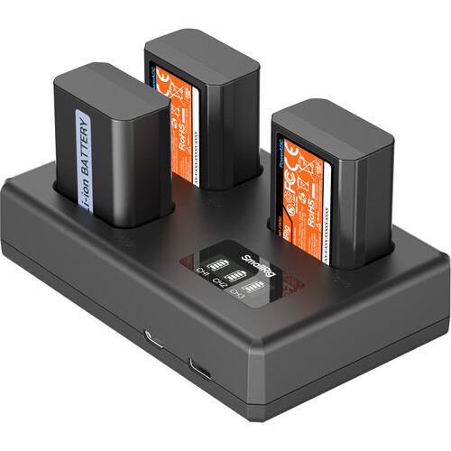 SmallRig Camera 3-Battery Kit with Triple-Bay Charger (Sony NP-FW50)