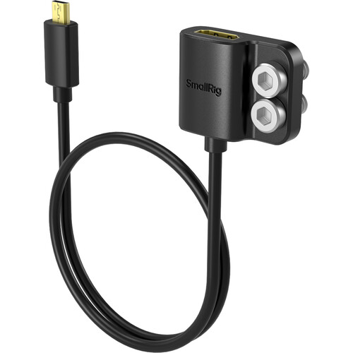 SmallRig Micro-HDMI to HDMI Type A Adapter Cable for Camera/Monitor (14")