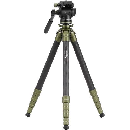 SmallRig Ultra-Light Travel Video Carbon Fiber Tripod with Fluid Head