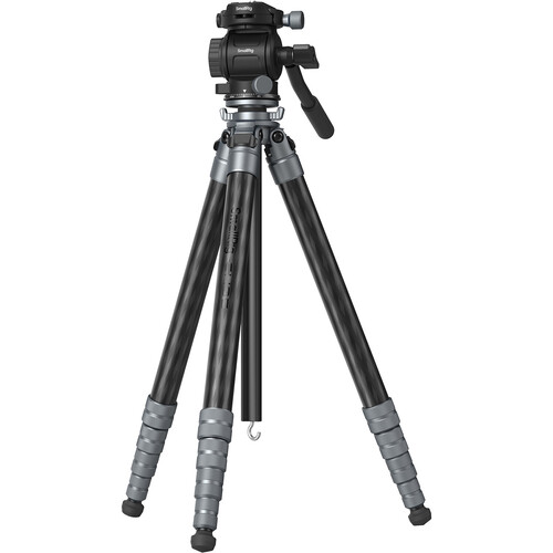SmallRig Ultra-Light Travel Video Carbon Fiber Tripod with Fluid Head
