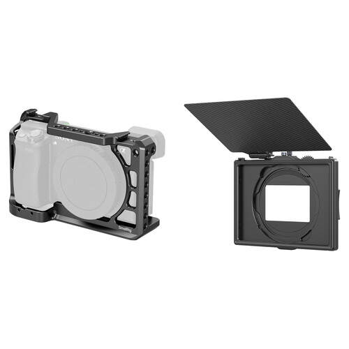 SmallRig Adjustable Clamp-On LITE Matte Box with Cage for Sony a6500/a6400/a6300/a6100 Kit