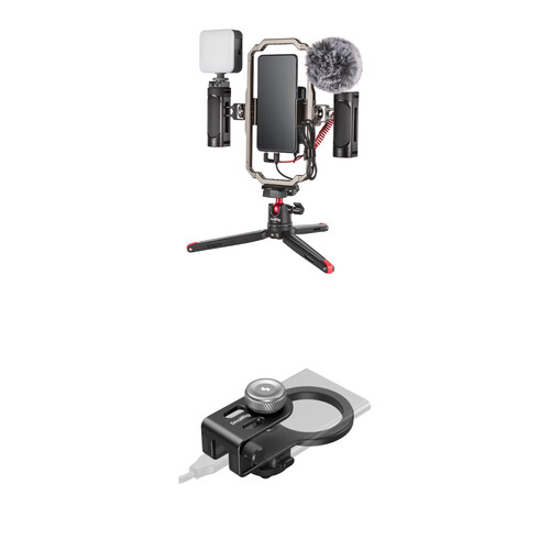 SmallRig All-in-One Smartphone Mobile/Vlogging Video Kit with MagSafe/Cold Shoe Universal 2-in-1 SSD Holder