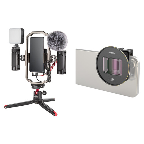 SmallRig All-in-One Smartphone Mobile/Vlogging Video Kit with 1.55x Anamorphic Lens